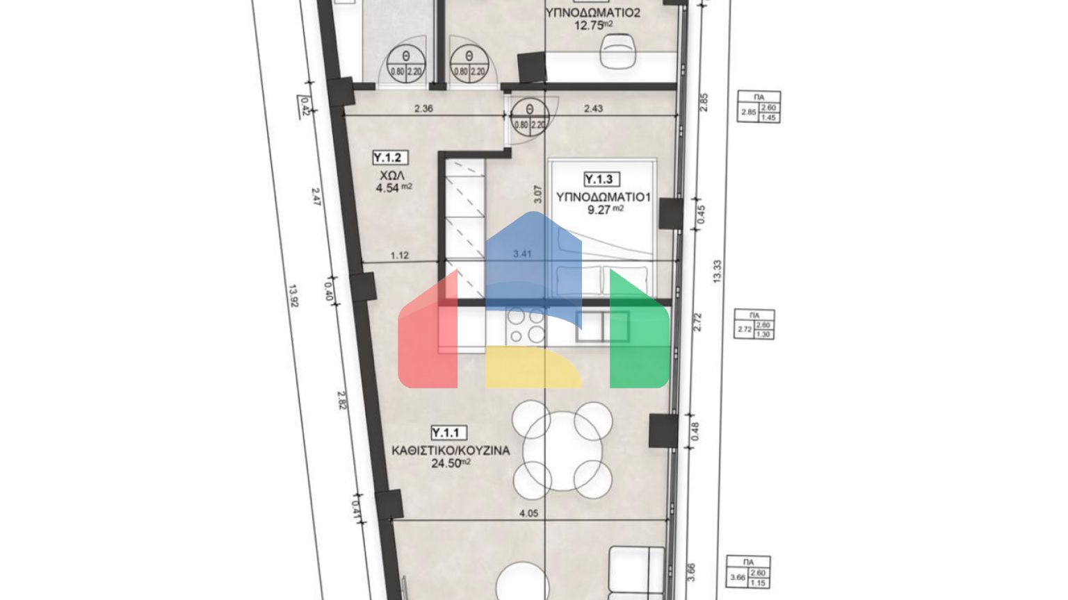 Продаж - Квартира 57 m² в Афінах