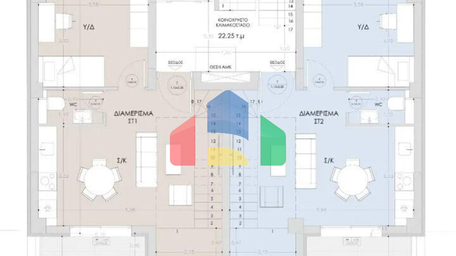 Продажа - Двухуровневая квартира 112 m² в Салониках