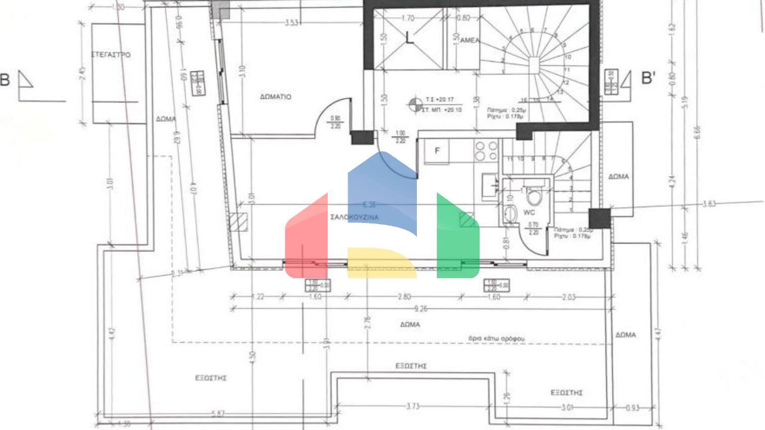 Продаж - Таунхаус 106 m² в Салоніках