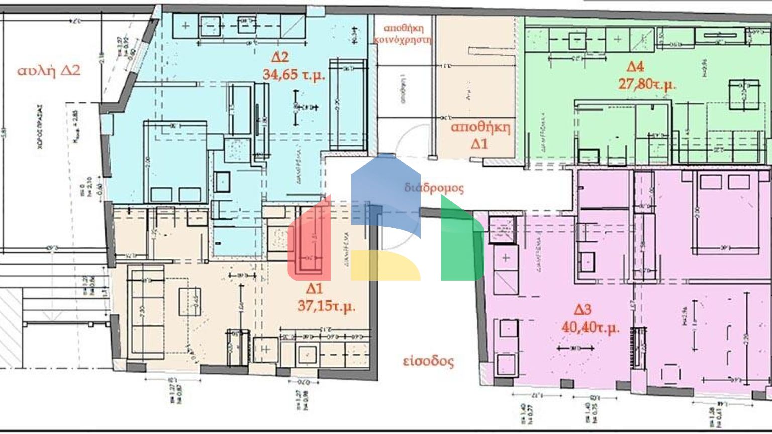 Продаж - Квартира 37 m² в Салоніках