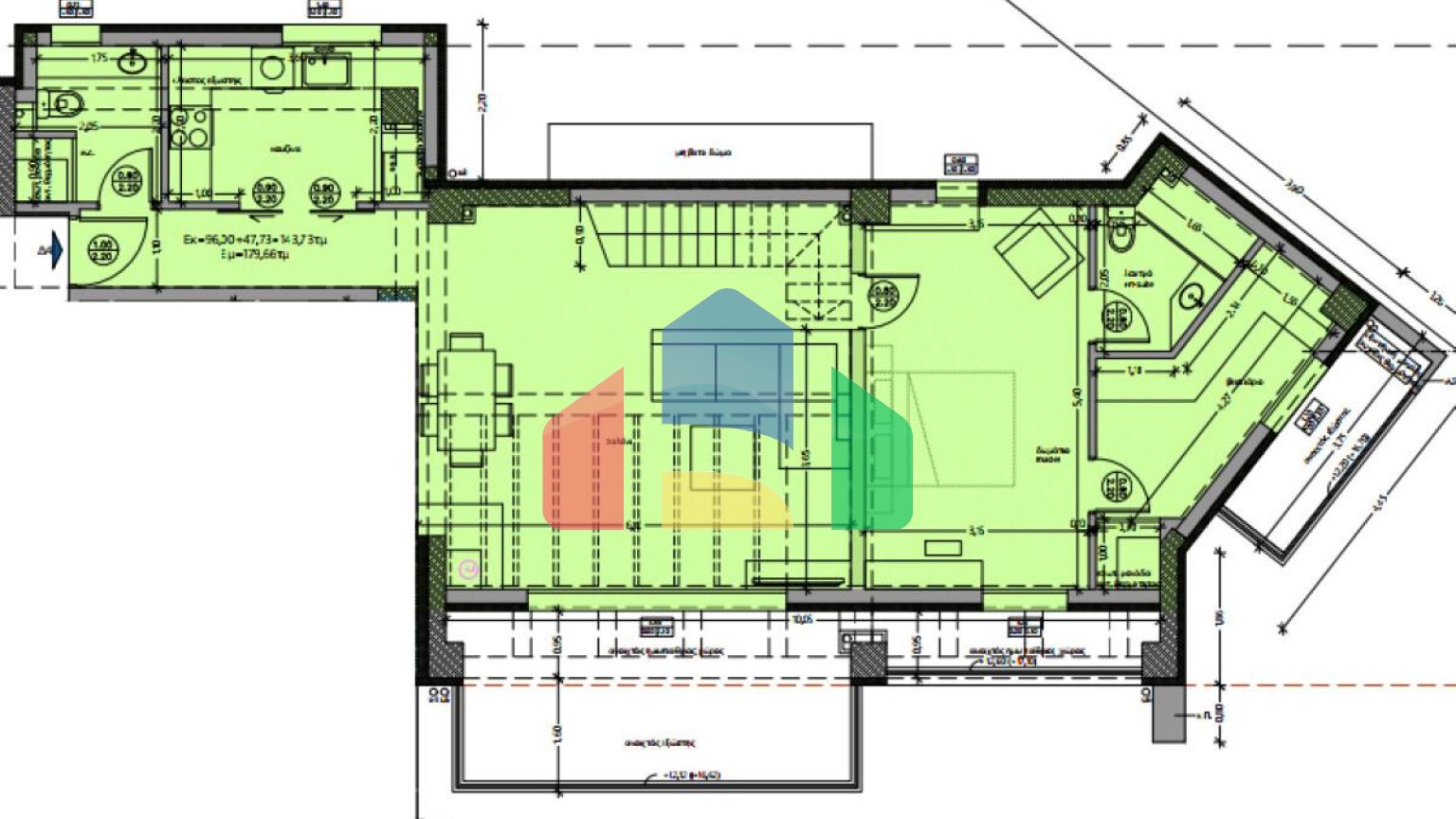 Продажа - Двухуровневая квартира 179 m² в Салониках