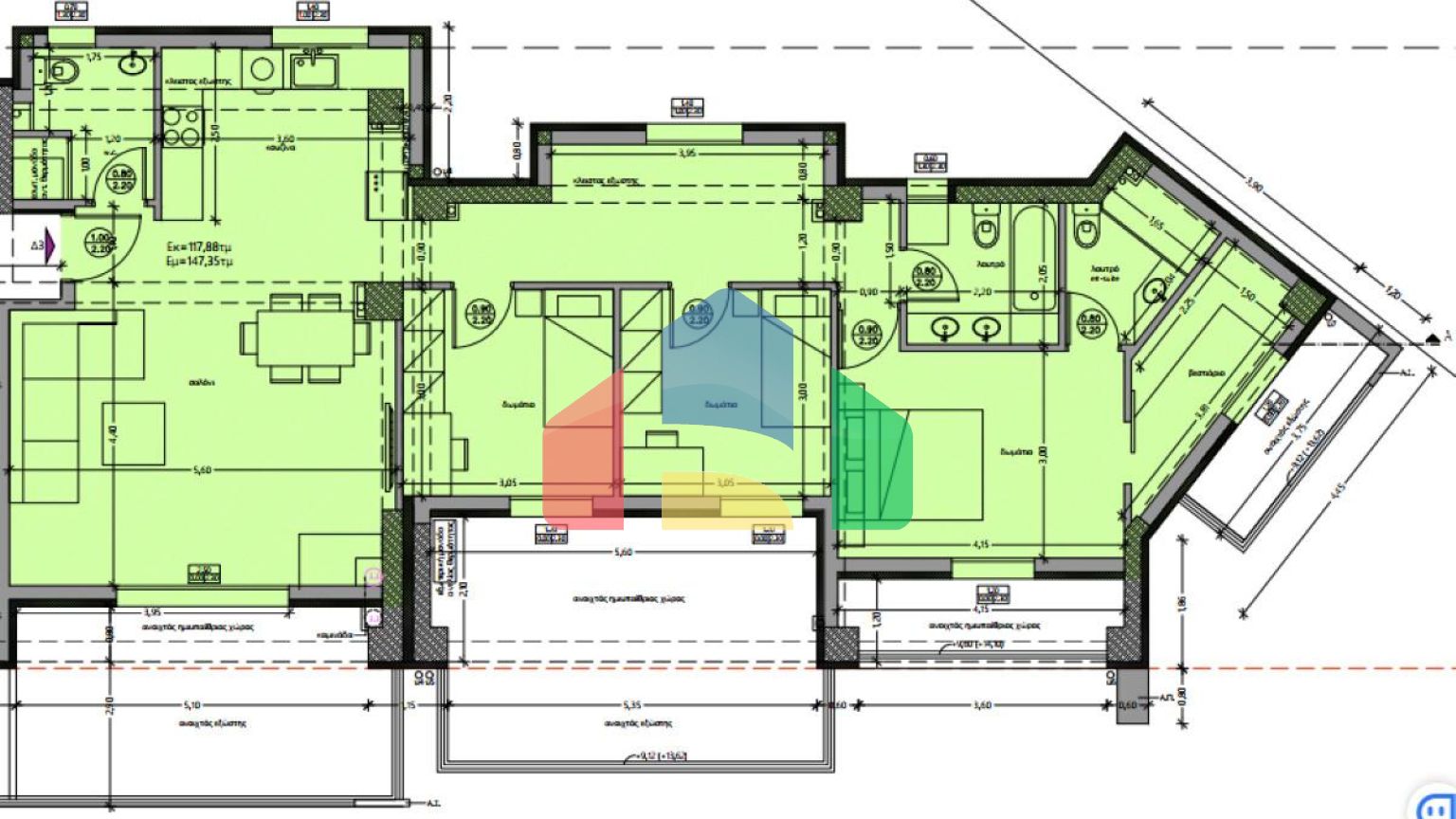 Продажа - Квартира 147 m² в Салониках