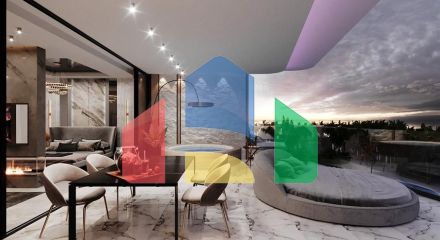 Проект преміум класу на першій береговій лінії в районі Санур Проект преміум класу на першій береговій лінії в районі Санур