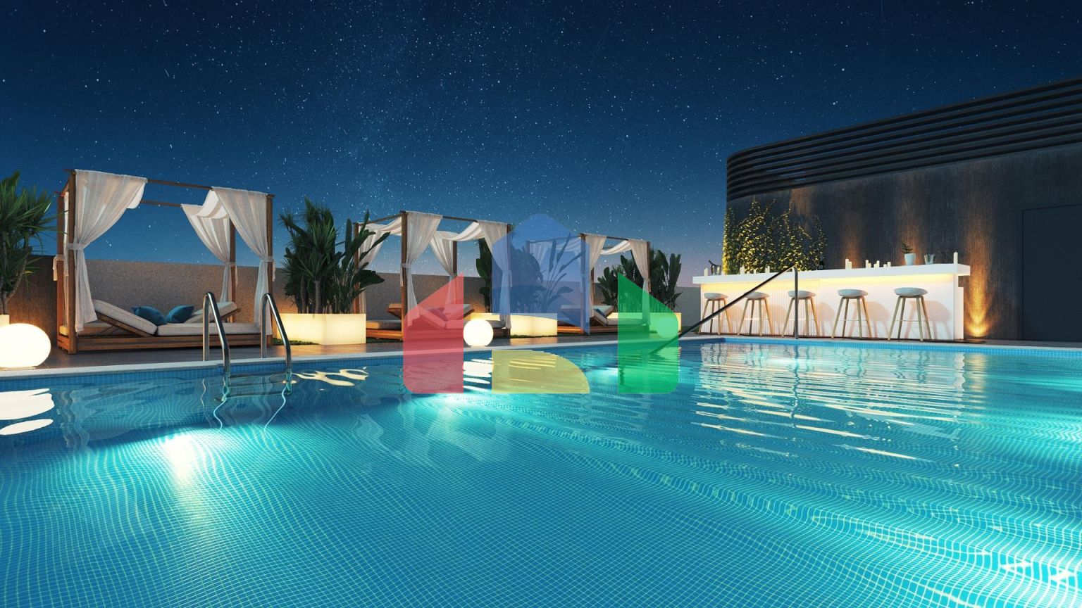 НЕДАВНО ПОСТРОЕННАЯ КВАРТИРА С ВИДОМ НА МОРЕ