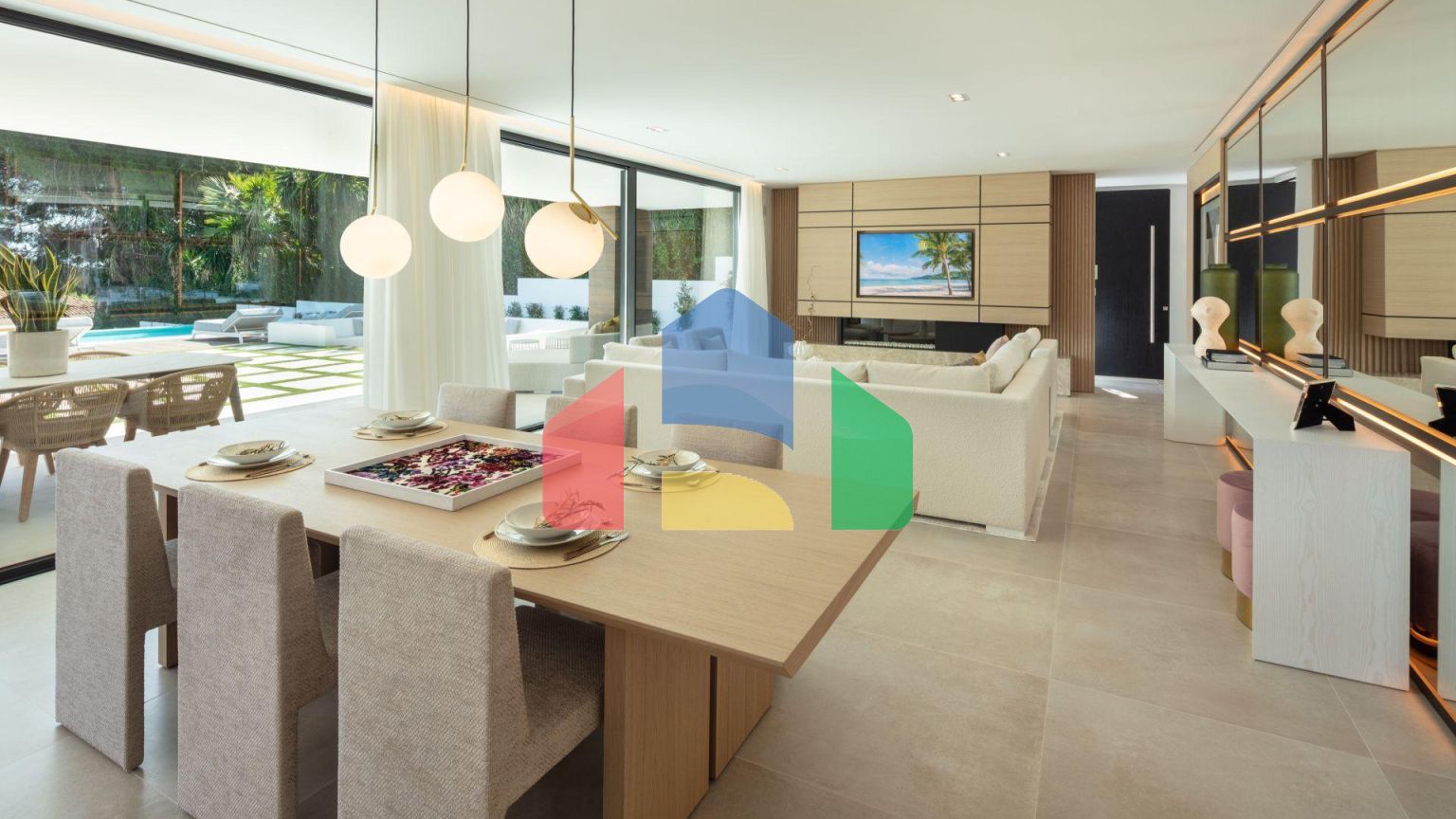 Роскошная современная вилла с панорамными видами в престижной долине гольфа Новой Андалусии