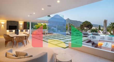 Роскошная современная вилла с панорамными видами в престижной долине гольфа Новой Андалусии