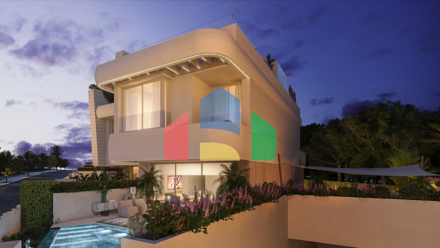 3-спальные апартаменты в уникальном жилом комплексе на пляже в Лас-Чапас,  Марбелья