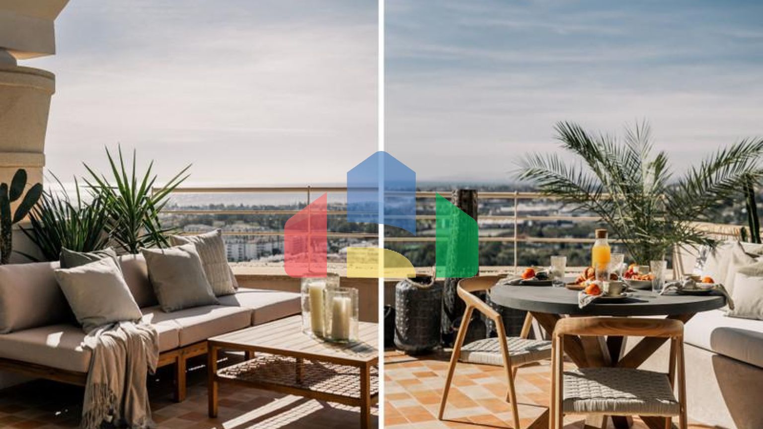 Потрясающий дуплекс-пентхаус с 3 спальнями в Магна Марбелья с панорамным видом на море, поле для гольфа и горы.