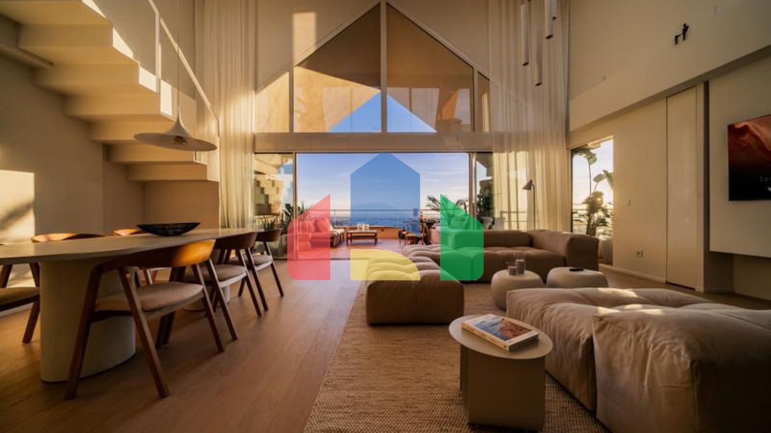 Потрясающий дуплекс-пентхаус с 3 спальнями в Магна Марбелья с панорамным видом на море, поле для гольфа и горы.