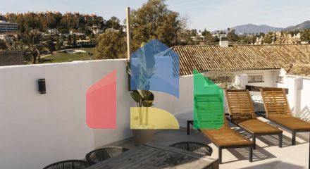 Пентхаус с 3 спальнями и потрясающим видом на гольф и горы в Новой Андалусии