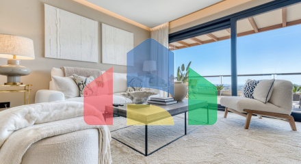 Потрясающие апартаменты с 2 спальнями и 2 ванными комнатами на среднем этаже в Marbella Lake!