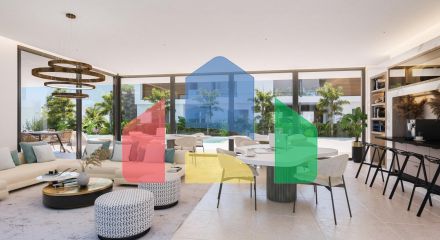 Exclusive 4 bedroom semi-detached house with sea views in Marbella and private pool