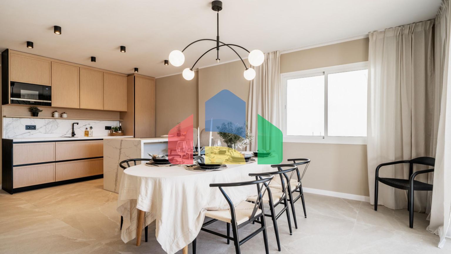 Tranquil Скандинавско-вдохновенная квартира в Нуева Андалусия