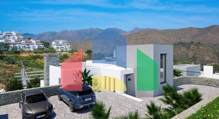 The modern and elegant villa is located in the La Mairena area, Marbella