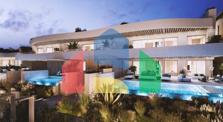 3-спальные дуплексы в уникальном жилом комплексе на пляже в Лас-Чапас, Марбелья