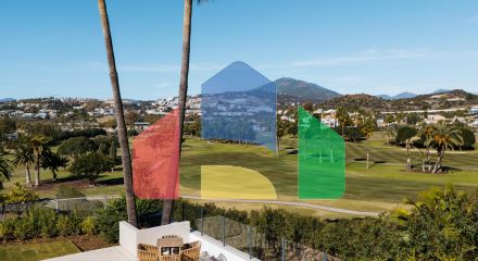 Впечатляющая вилла с 5 спальнями на продажу в гольф-клубе Лос-Наранхос, Нуэва-Андалусия.