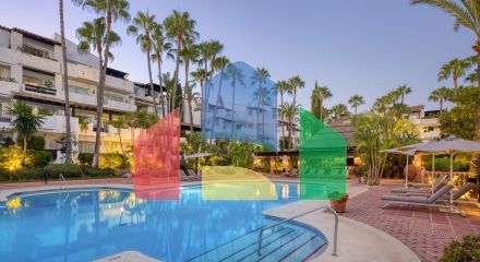 Потрясающие апартаменты с 3-спальнями в элитном жилом комплексе на Золотой Миле Марбельи