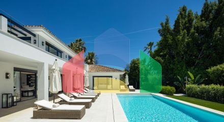 Роскошная современная вилла с видом на гольф в Новой Андалусии