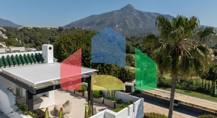 Потрясающий пентхаус с невероятными видами на море и горы в Нуэва Андалусия