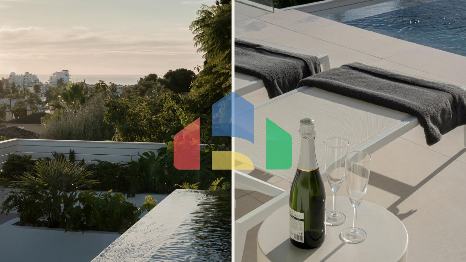 Вилла с частным бассейном, терраса крыши