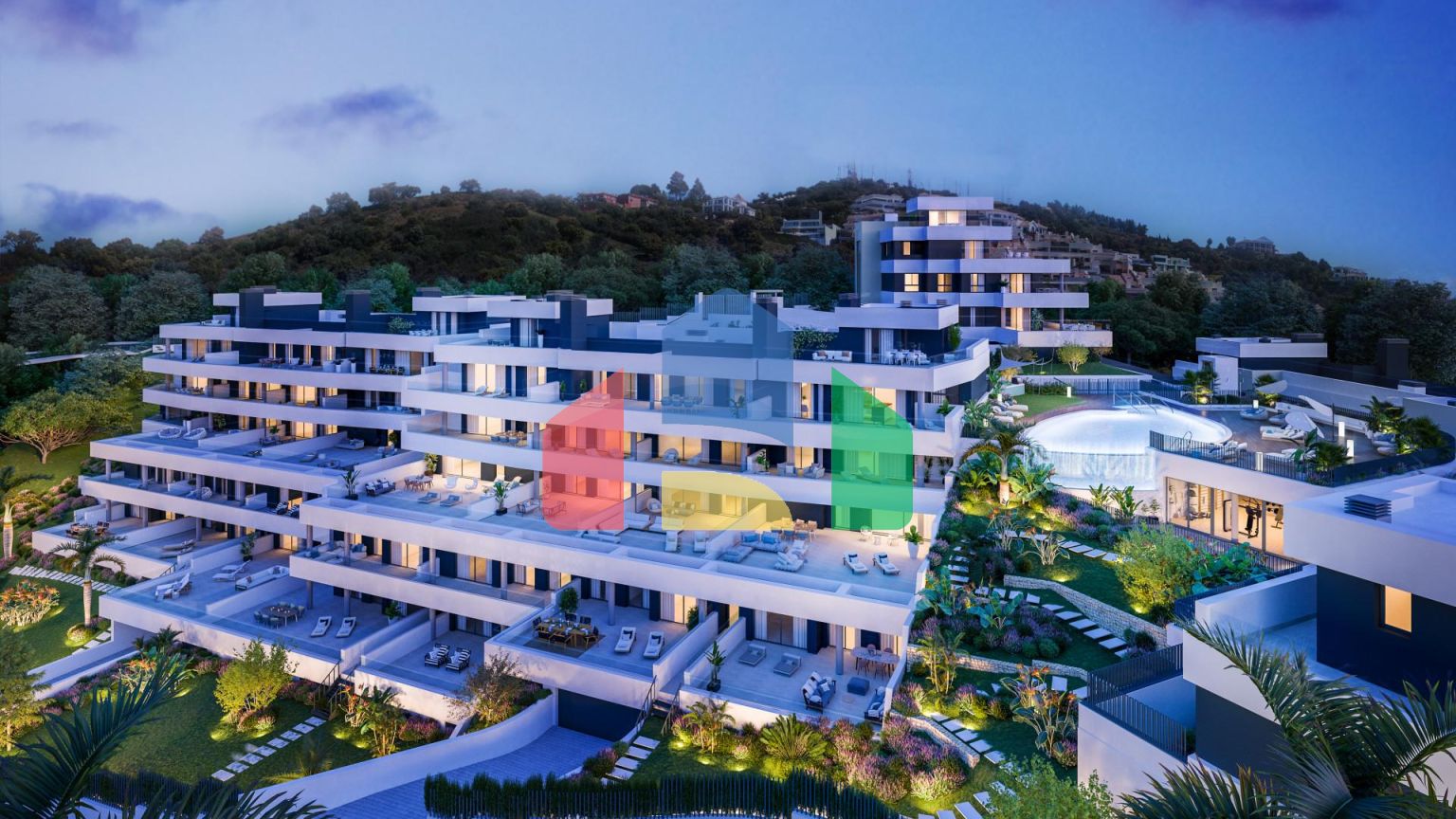 3-спальные пентхаусы в уникальном жилом комплексе в Альтос-де-лос-Монтерос, Марбелья