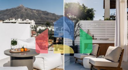 Полностью отремонтированная вилла с исключительным дизайном, расположенная на холмах очаровательной нижней части Новой Андалусии, в нескольких минутах ходьбы от фешенебельного Пуэрто Бануса и пляжа.