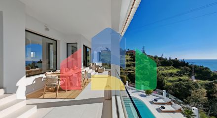 Роскошная вилла на продажу в Бенальмадене с панорамным видом на море