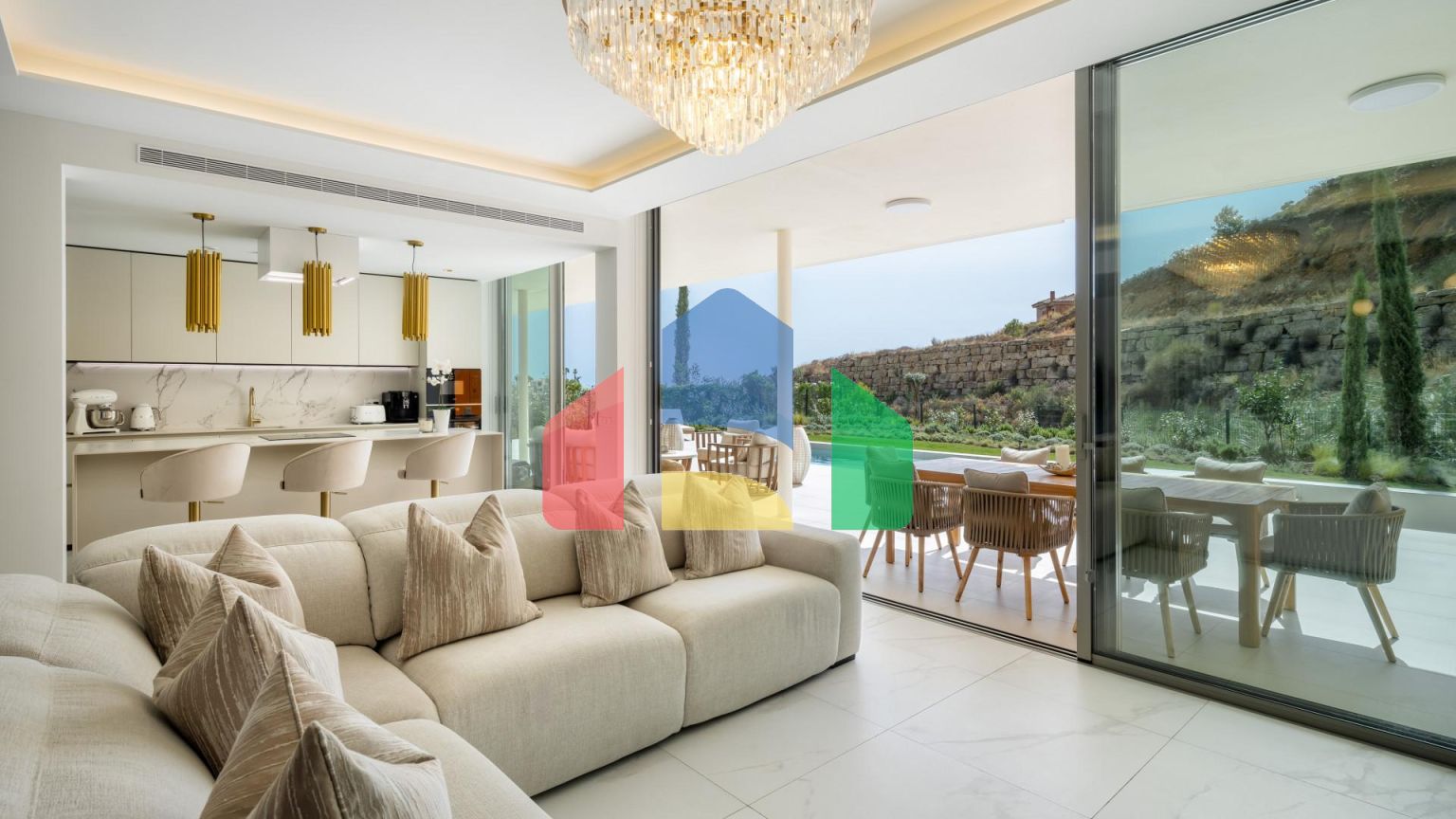 НОВАЯ РОСКОШНАЯ КВАРТИРА С 3 СПАЛЬНЯМИ С ВИДОМ НА МОРЕ И ГОРЫ В RESERVA DEL HIGUERÓN