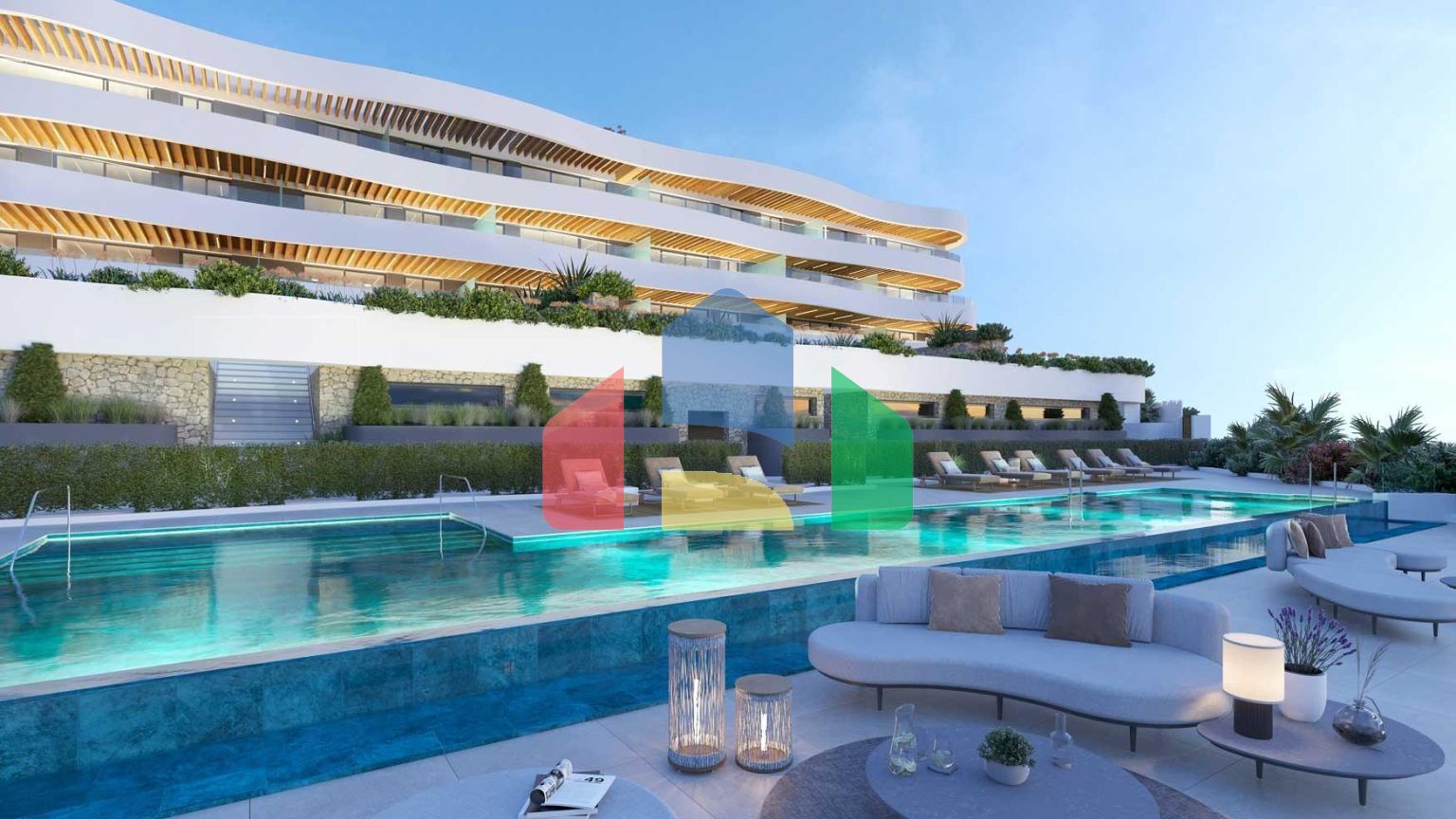 КВАРТИРЫ НА ПОБЕРЕЖЬЕ КОСТА-ДЕЛЬ-СОЛЬ В 3 МИНУТАХ ОТ ПЛЯЖА