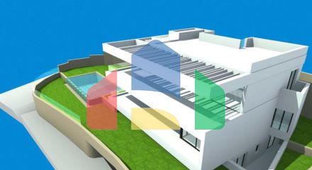 Панорамный участок с утвержденным проектом виллы в Михасе