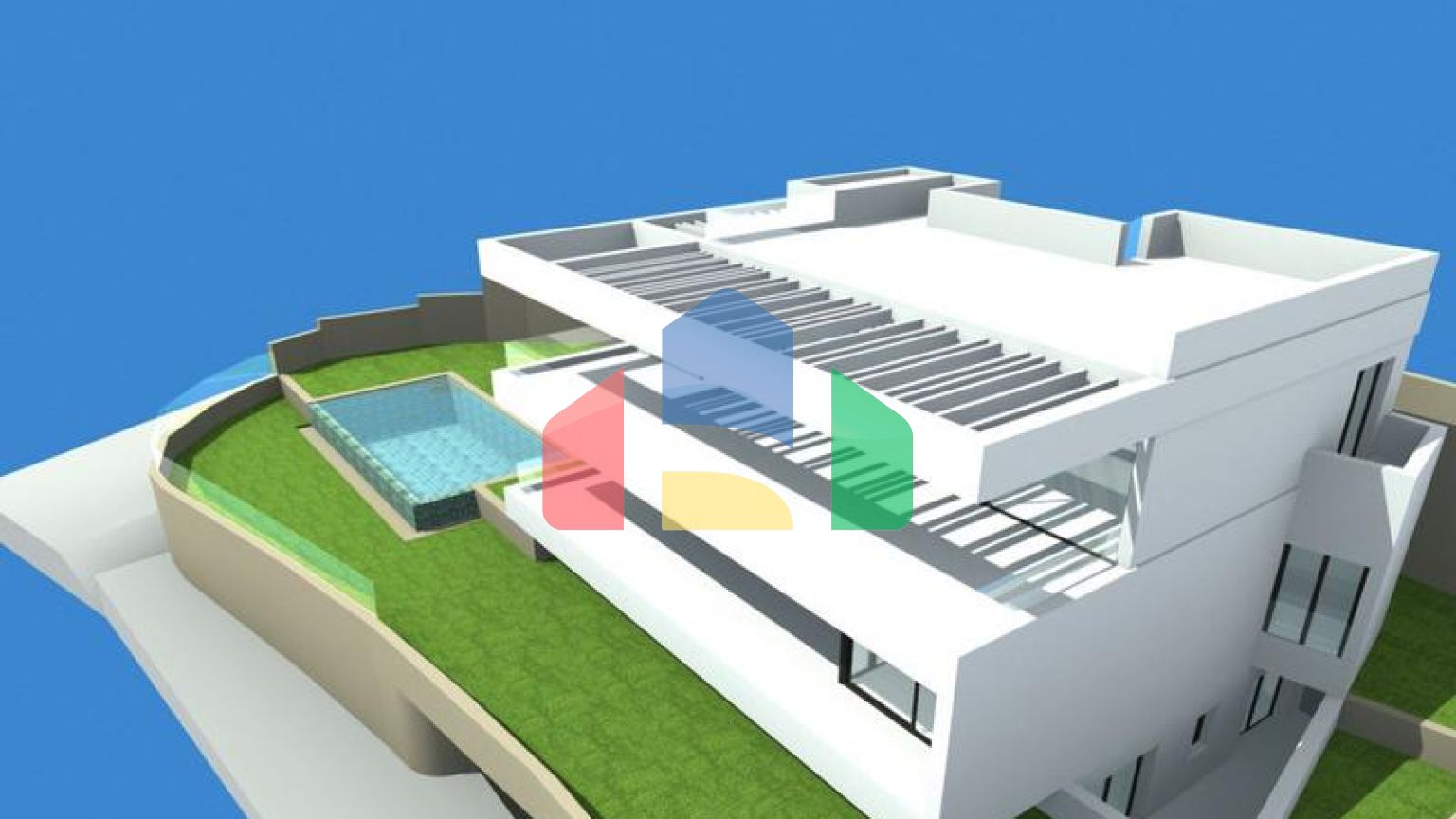 Панорамный участок с утвержденным проектом виллы в Михасе