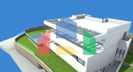 Панорамный участок с утвержденным проектом виллы в Михасе