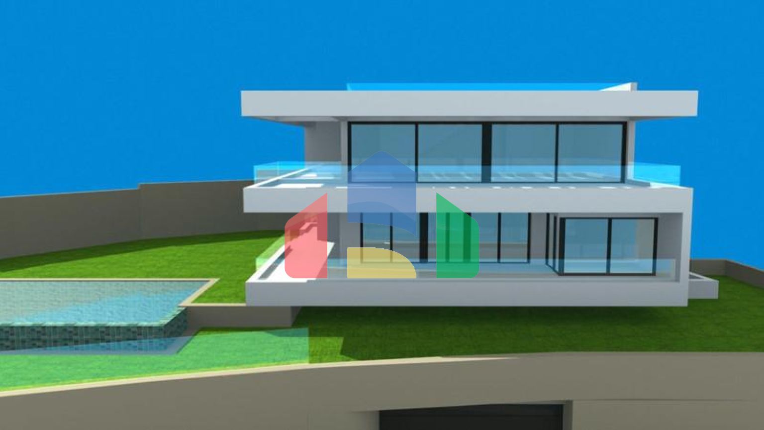 Панорамный участок с утвержденным проектом виллы в Михасе