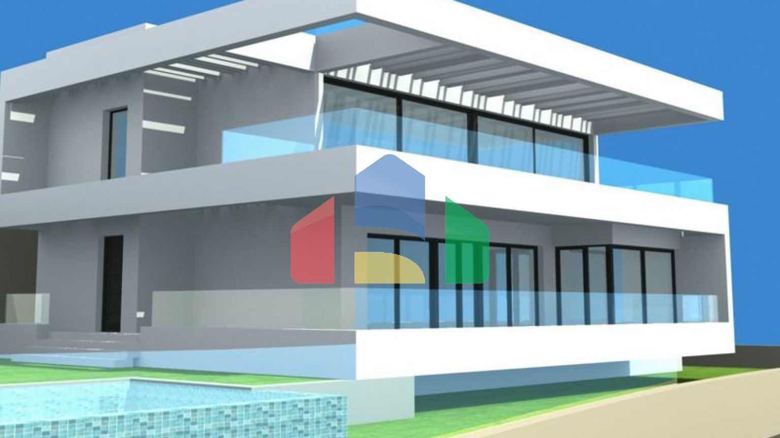 Панорамный участок с утвержденным проектом виллы в Михасе