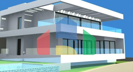 Панорамный участок с утвержденным проектом виллы в Михасе