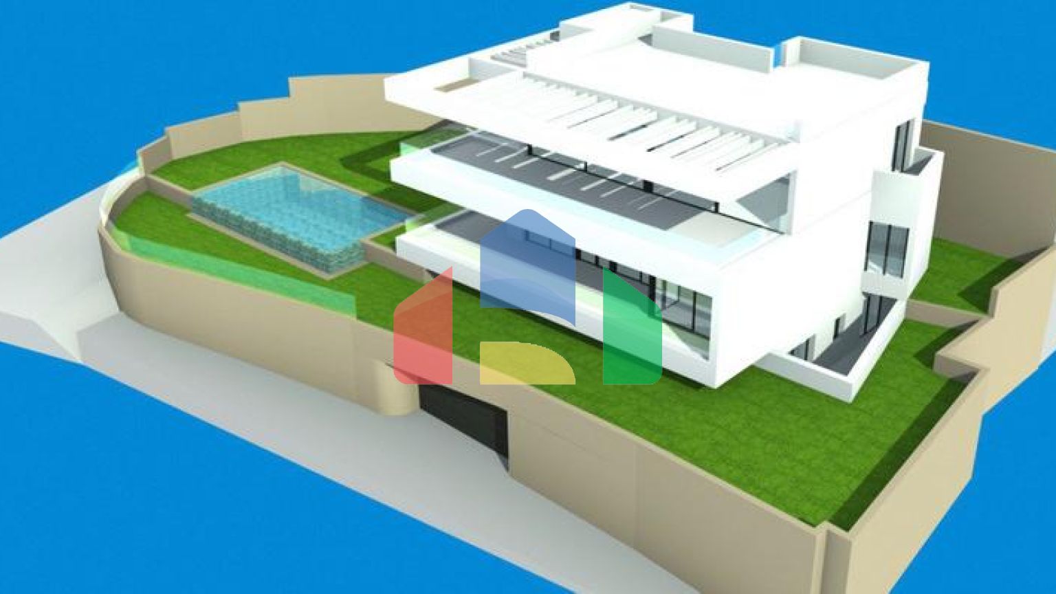 Панорамный участок с утвержденным проектом виллы в Михасе