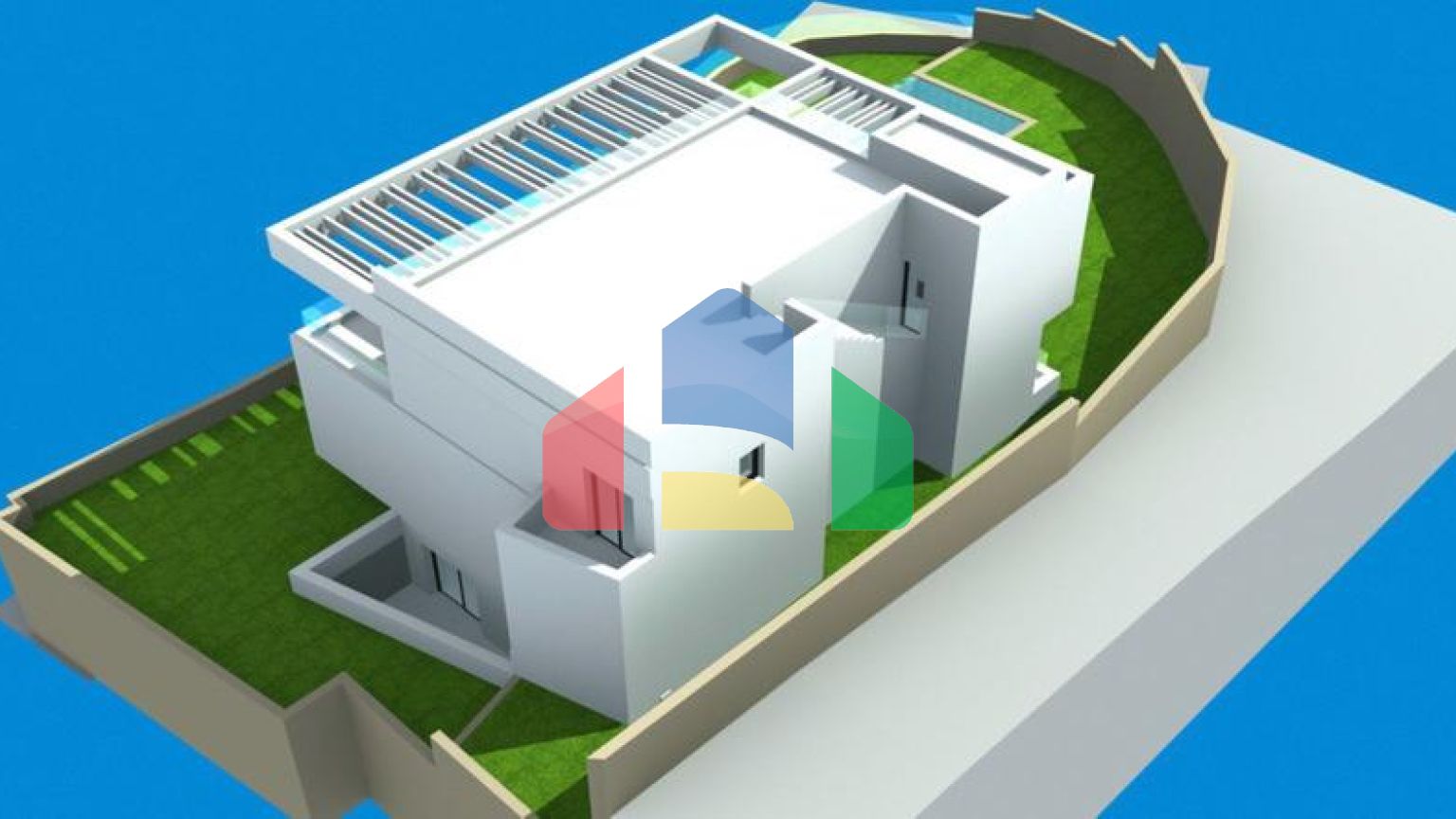 Панорамный участок с утвержденным проектом виллы в Михасе