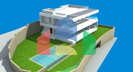 Панорамный участок с утвержденным проектом виллы в Михасе