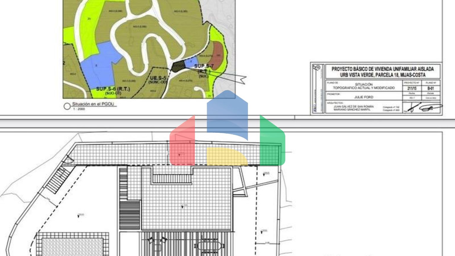 Панорамный участок с утвержденным проектом виллы в Михасе
