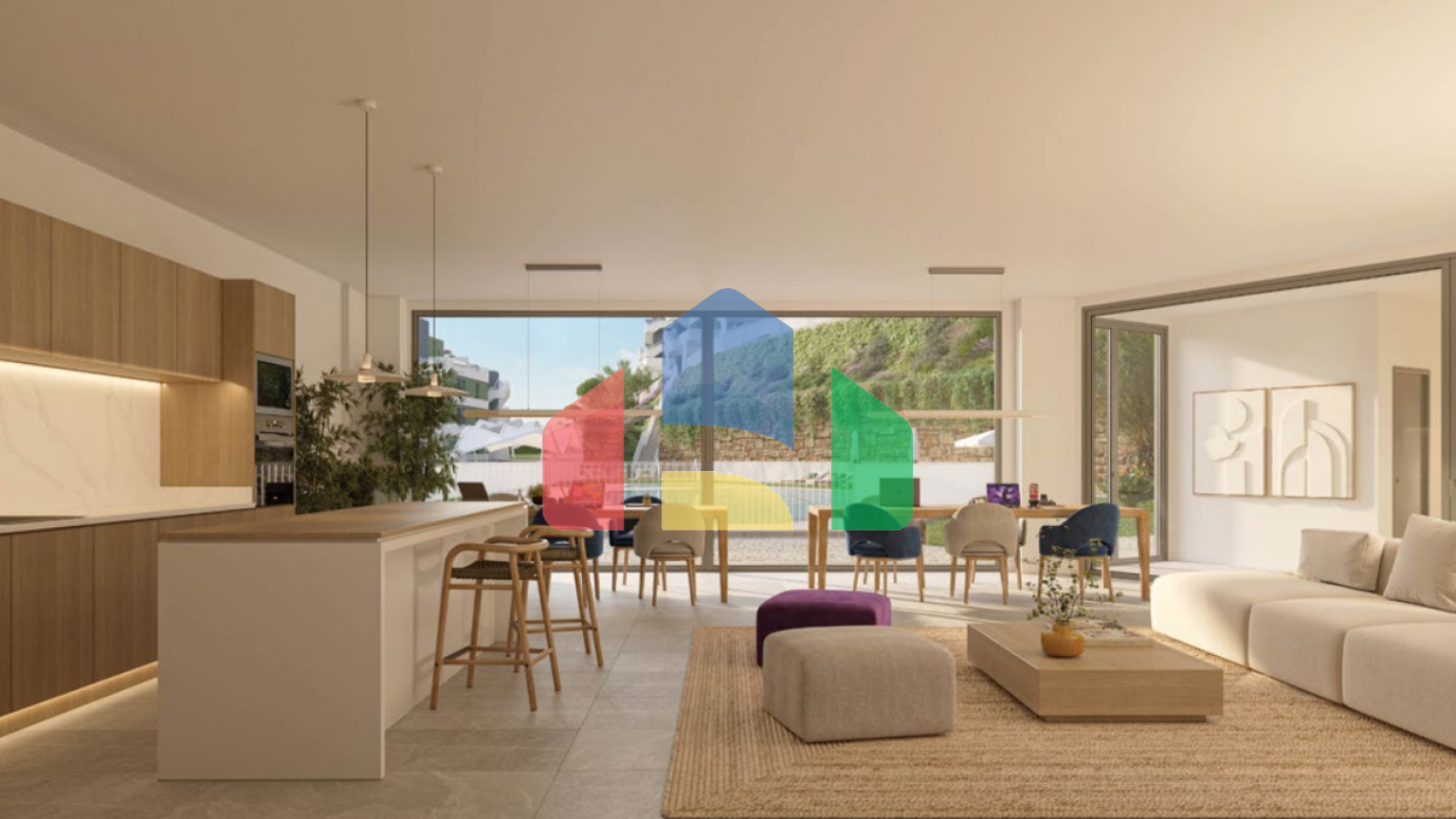 Пентхаус с 2 спальнями и большой террасой в Михасе