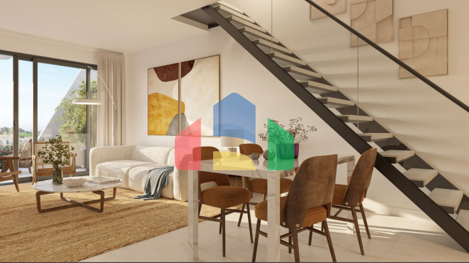 Пентхаус с 2 спальнями и большой террасой в Михасе