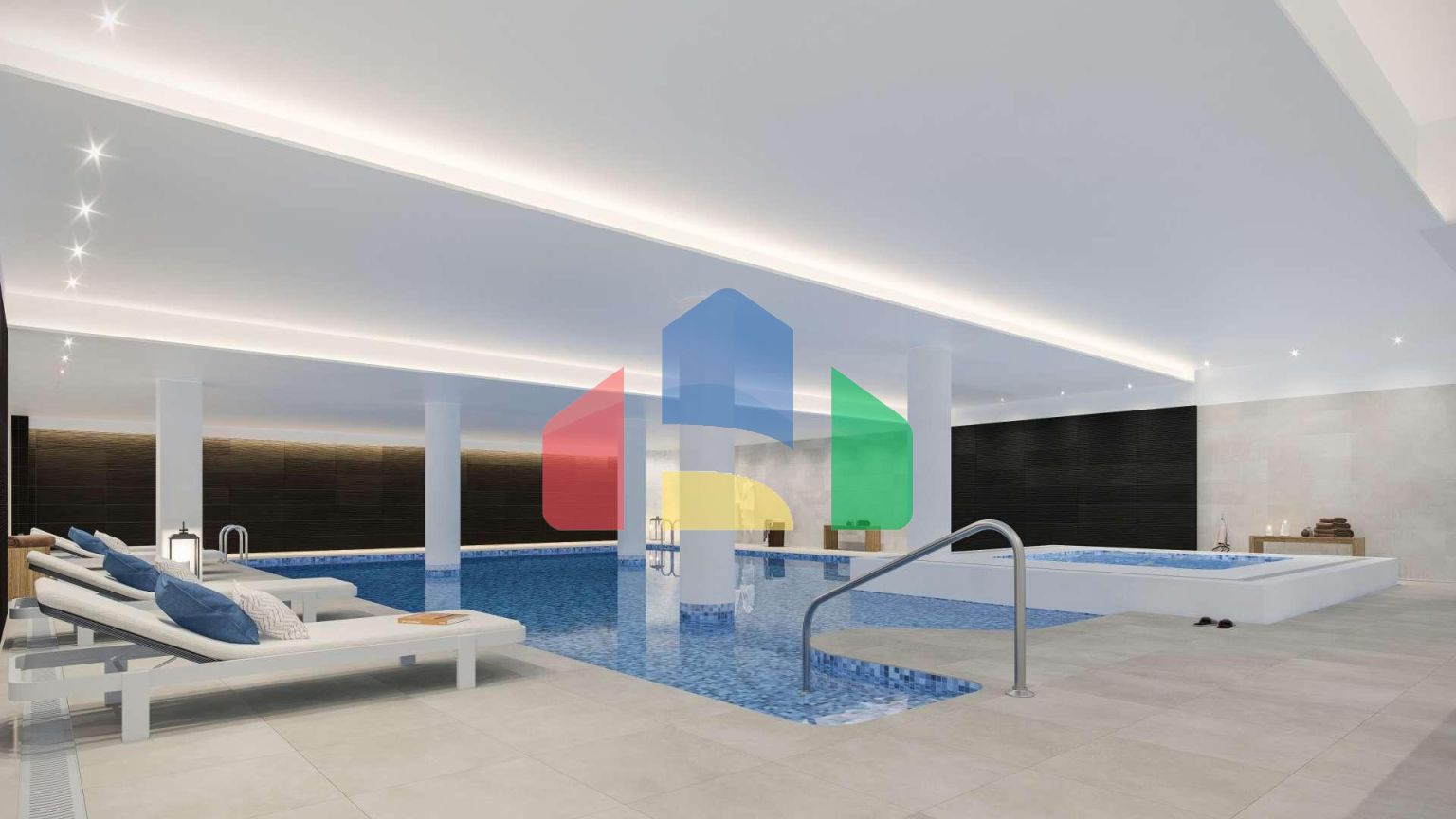 Современные дома в средиземноморском стиле с видом на море и поле для гольфа в Эстепоне