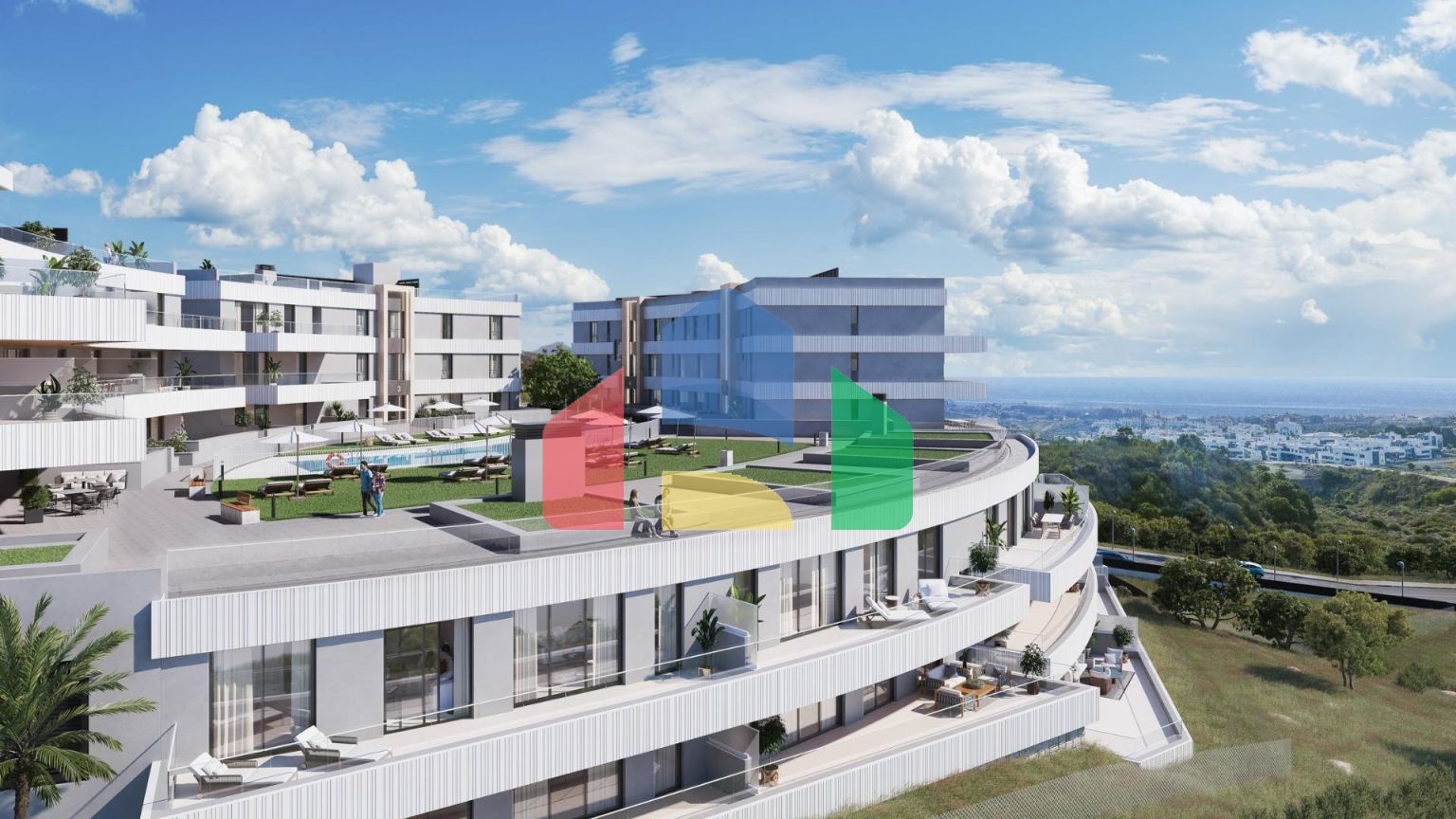 Новые апартаменты с видом на море в Сельво, Эстепона