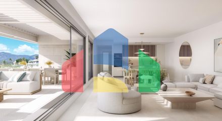 4-bedroom apartments in a new modern residential complex in Estepona, near Selwo Aventura Park and La Resina Golf Club