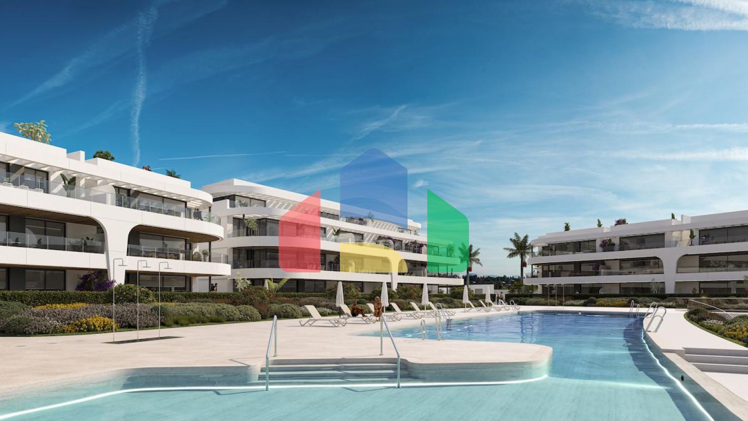 Апартаменты с тремя спальнями в роскошном жилом комплексе в Эстепоне