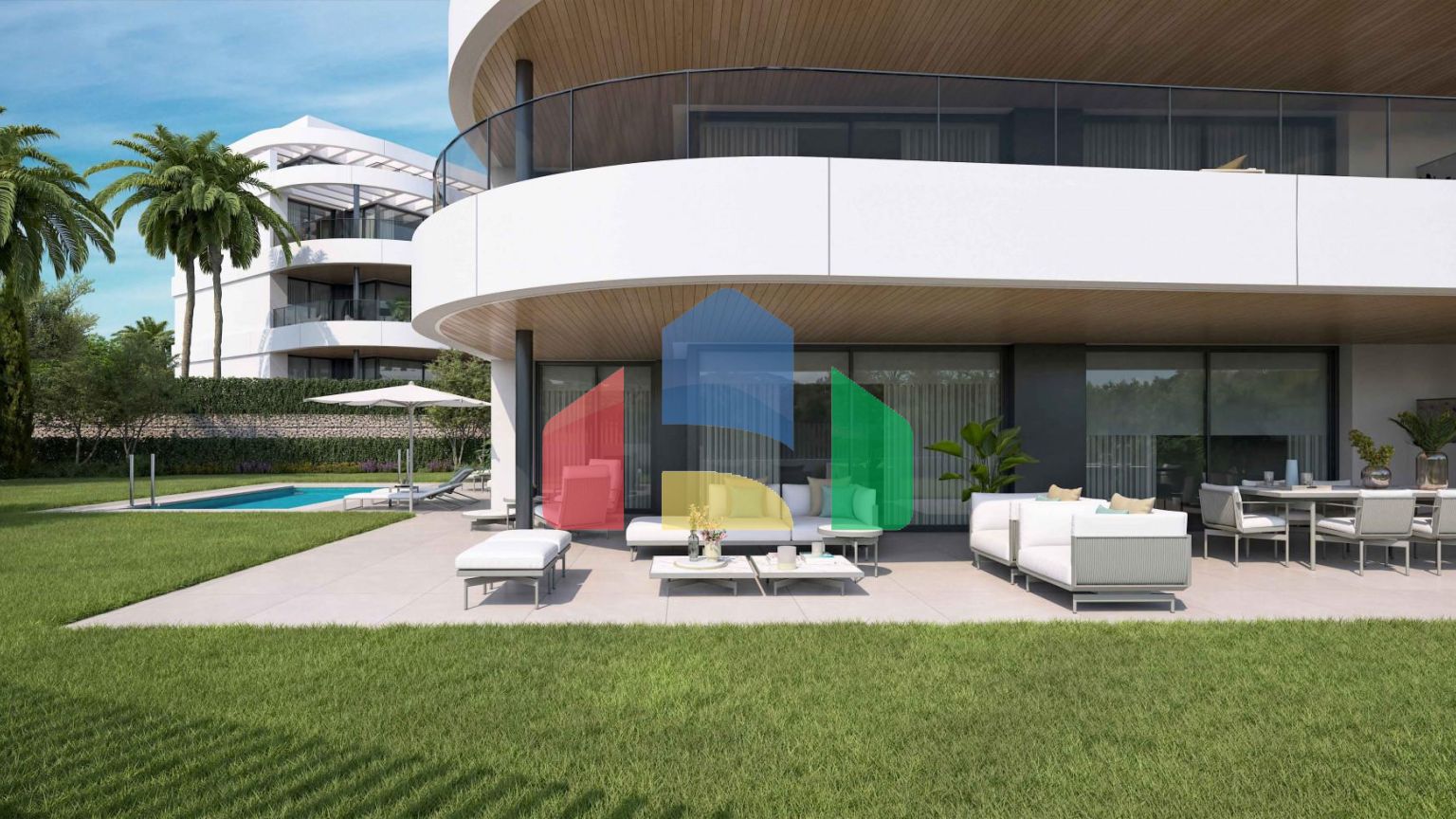 Апартаменты с тремя спальнями в роскошном жилом комплексе в Эстепоне