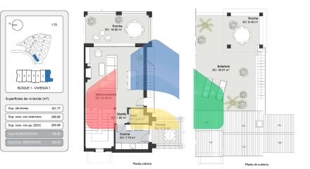 Современные дома в средиземноморском стиле с видом на море и поле для гольфа в Эстепоне
