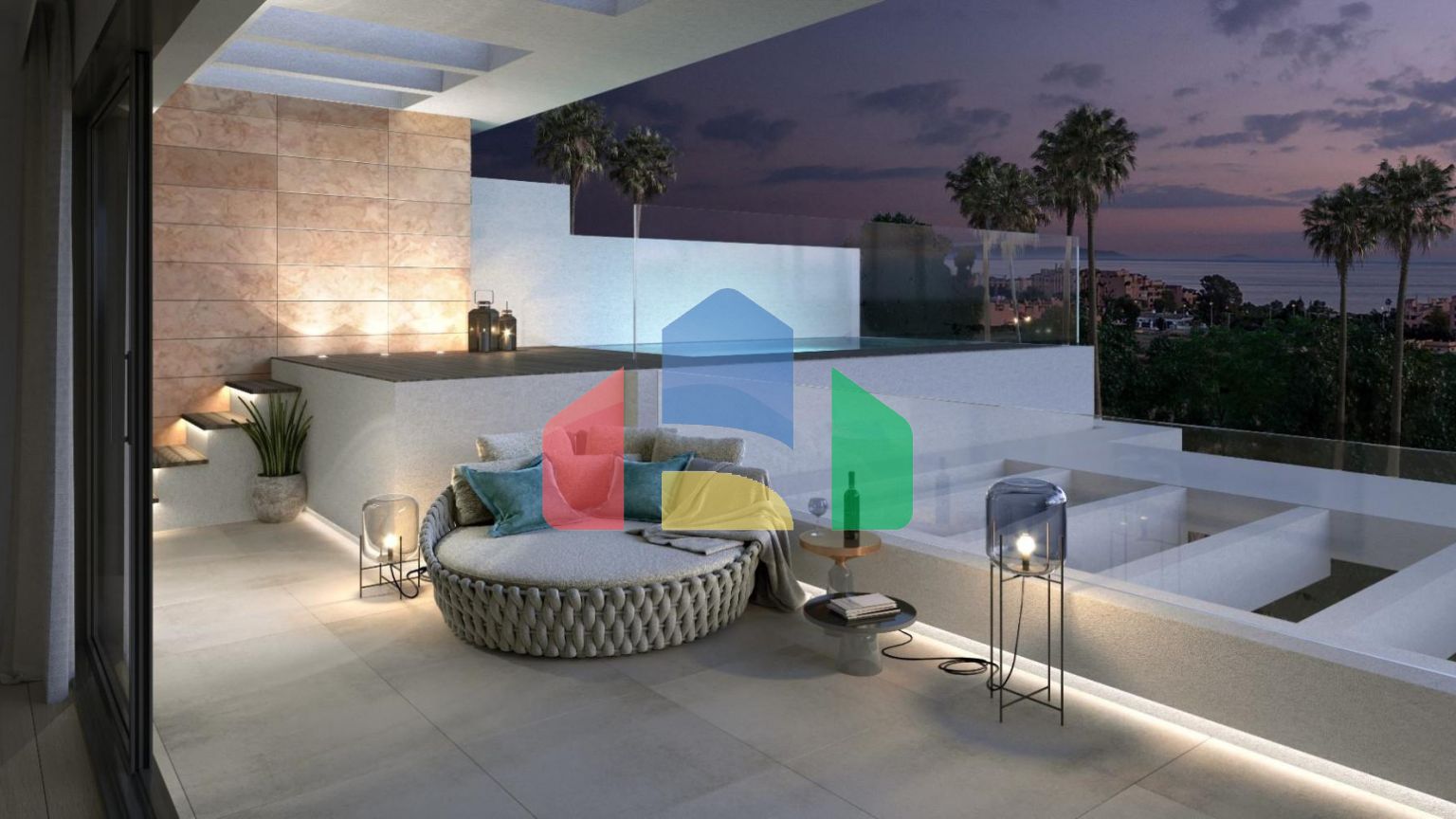 Исключительный пентхаус с 4 спальнями на Новой Золотой Миле, Эстепона