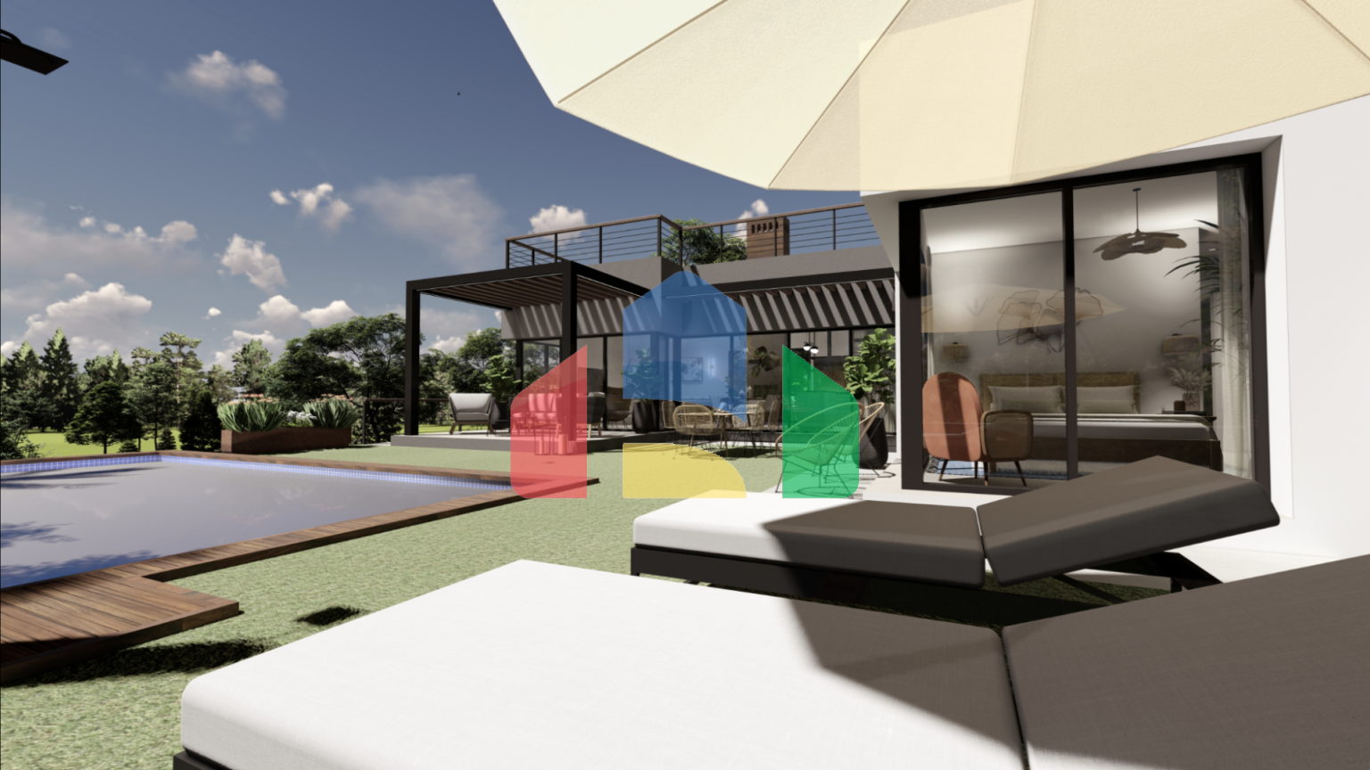 Великолепная Вилла с 3 спальнями