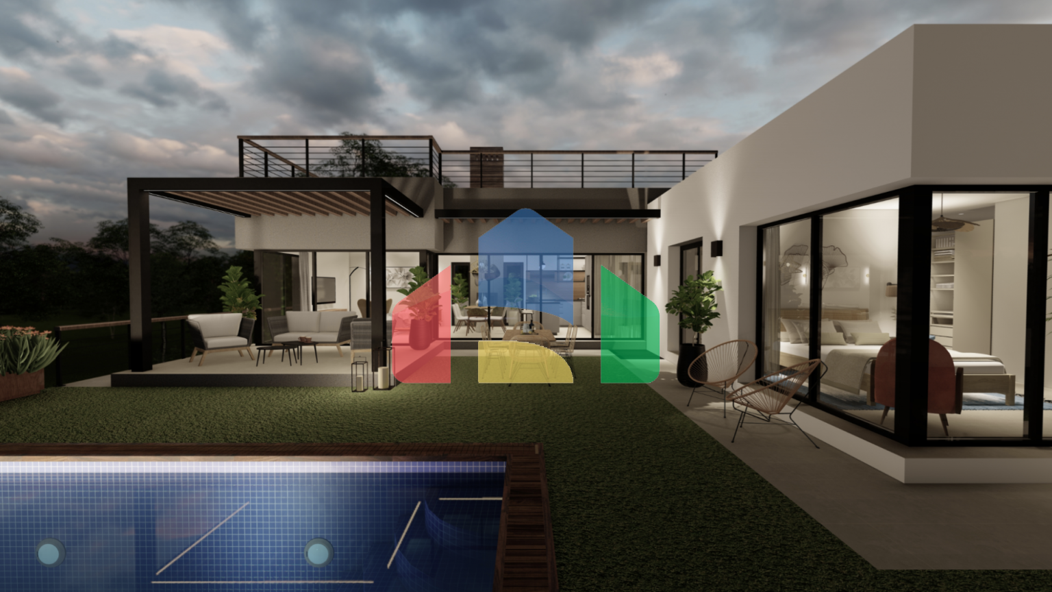 Великолепная Вилла с 3 спальнями